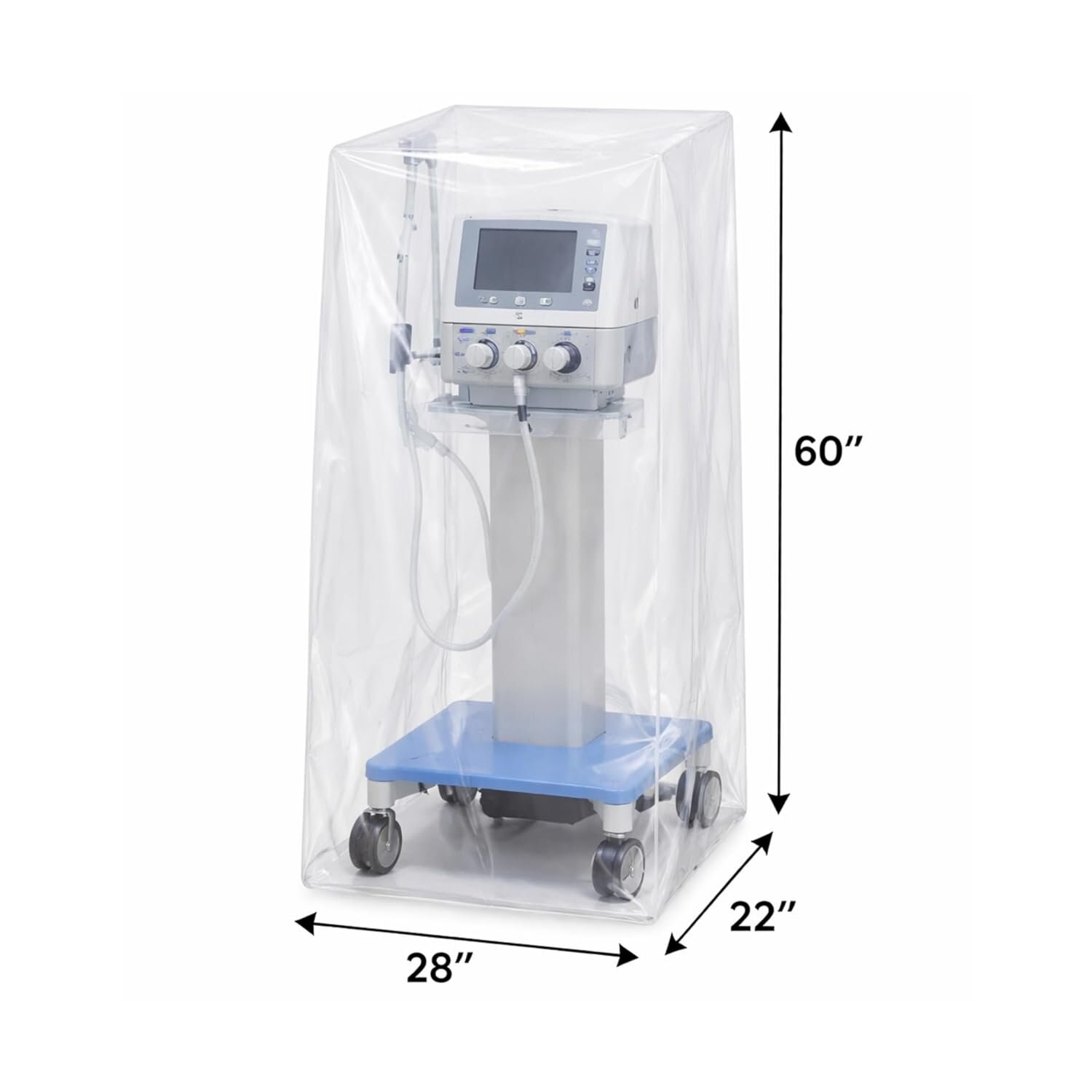 DMI Clear Disposable Medical Equipment Covers on Roll — 28