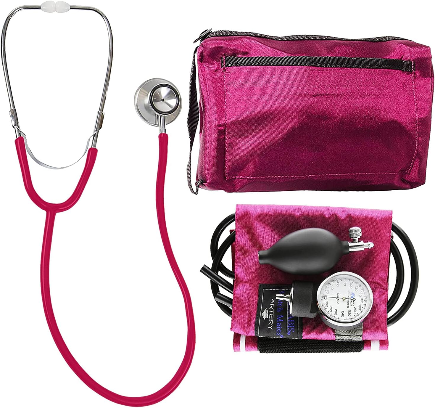 MABIS Blood Pressure Cuff and Dual Head Stethoscope Kit